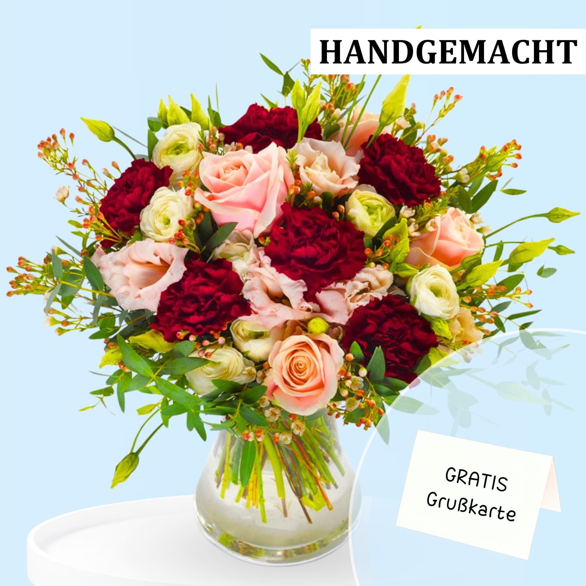 Ein romantischer Blumenstrauß